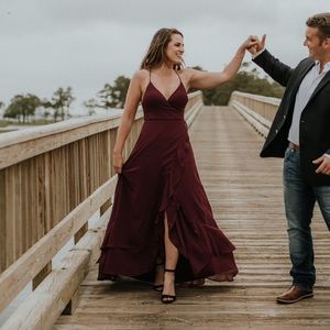 lulus wrap maxi dress